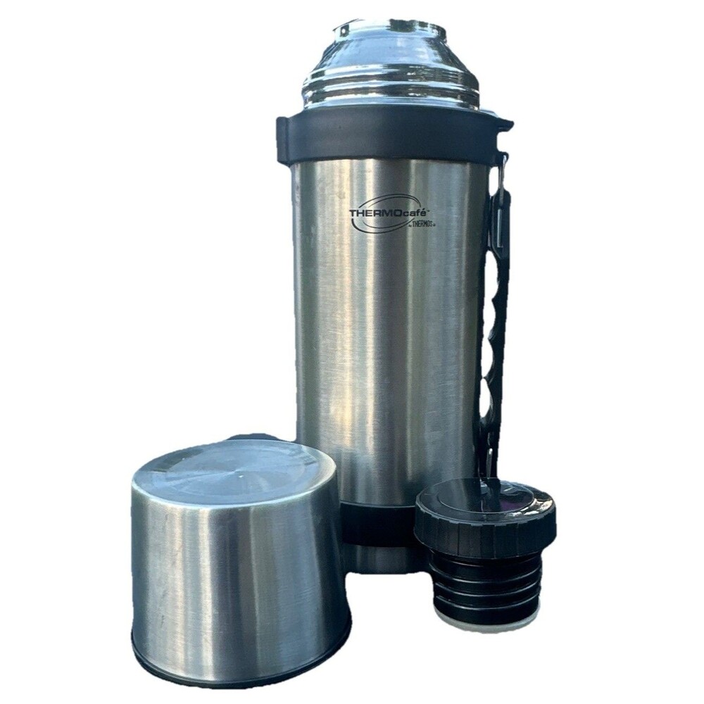 ThermoCafe by Thermos 1L Stainless Steel Vacuum Flask Travel Bottle w/Cup Lid